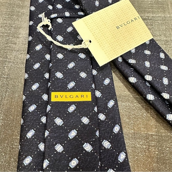 Bulgari Silk Tie - Picture 2 of 6